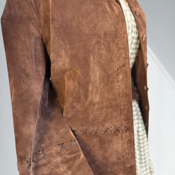 Vintage August Silk Genuine Suede Jacket - Picture 2 of 4